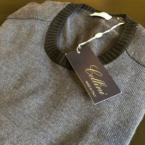 Cellini Italian Men's Navy Sweater